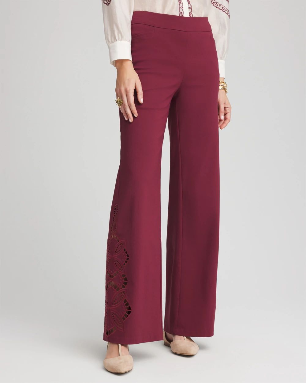 Brigitte™ Cut-out Wide-Leg Pants | Chico's